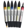 Promarker Watercolor dvostrani kist od filca - 6 kom, osnovni tonovi