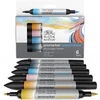 Promarker Watercolour set akvarelnih kistova s ​​dvostrukim vrhom - 6 kom, skyscape tones
