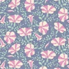Patchwork tkanina - Tilda Gardenlife - Striped Petunia Blue 100316