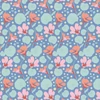 Patchwork tkanina - Tilda Gardenlife - Nasturtium Blue 100317