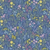 Patchwork tkanina - Makower - Petite Fleur 180/B Meadow blue
