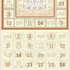Tkanina za patchwork - Makower - Christmas 25 Advent Angel Cream 042/Q, Panel, 60 cm