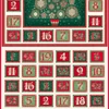Tkanina za patchwork - Makower - Good Tidings Advent 110/1, Panel, 60cm
