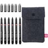 Slika 4/5 - Sakura Pigma Micron set tehničkih olovaka za crtanje - 6 komada + držač za olovke, Black Edition