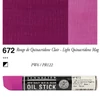 Sennelier Oil Stick, 38 ml - 672, light quinacridone magenta