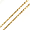 Slika 1/2 - Metalni lančić za izradu nakita 2 m - zlatne boje 2x1,5 mm