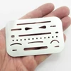 Predložak za gumicu, metalni, 6x9,3 cm