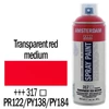 Talens Amsterdam akrilna boja u spreju na bazi vode, 400 ml - 317, transparent red medium