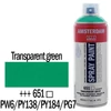 Talens Amsterdam akrilna boja u spreju na bazi vode, 400 ml - 651, transparent green