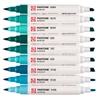 Talens Pantone dvostrani filc set - 9 kom, plavo zelena
