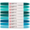 Talens Pantone dvostrani filc set - 9 kom, plavo zelena