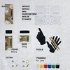 Jesmonite Starter Kit set od akrilne smole - naušnice, Micro-3