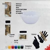 Jesmonite Starter Kit set akrilne smole - ukrasna posuda, Micro-4