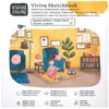 Viviva Sketchbook Pamučni blok za crtanje, 300 g, grubo, 40 stranica - 19x19 cm