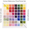 Winsor&Newton Cotman Pocket Set set vodenih boja, 8x1/2 drška + kist - Floral