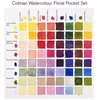 Winsor&Newton Cotman Pocket Set set vodenih boja, 8x1/2 drška + kist - Floral