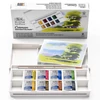 Winsor&Newton Cotman Pocket Set set vodenih boja, 8x1/2 drška + kist - Pejzaž