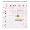 Winsor&Newton Cotman Pocket Set set vodenih boja, 8x1/2 drška + kist - Pejzaž