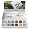Winsor&Newton Cotman Pocket Set set vodenih boja, 8x1/2 drška + kist - metalik