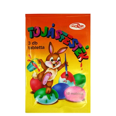 Boja za jaja - 3 tablete, 10 naljepnica