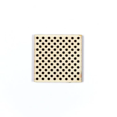 Drveni oblik za vez - kvadrat, 4 cm
