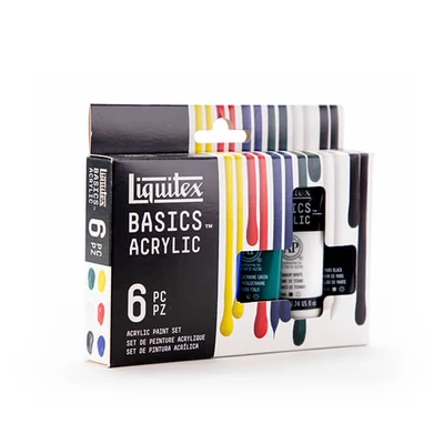 Liquitex Basics set akrilnih boja - 6x22 ml