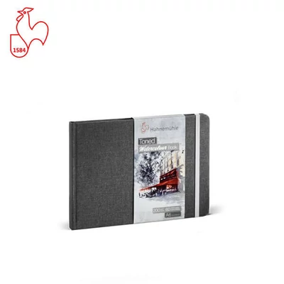 Hahnemühle Toned Watercolor Book bilježnica akvarel, 200 g, 30 listova, A6, pejzaž, grey