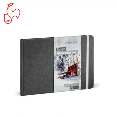 Hahnemühle Toned Watercolor Book bilježnica akvarel, 200 g, 30 listova, A5, pejzaž, grey