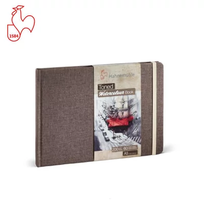 Hahnemühle Toned Watercolor Book bilježnica za akvarel, 200 g, 30 listova, A5, pejzaž, beige
