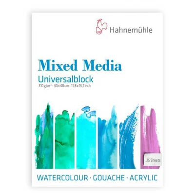 Hahnemühle Mixed Media univerzalni blok za slikanje, 310 g, 25 listova - 30x40 cm