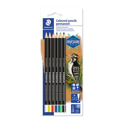Set olovaka u boji, pisanje za sve, Staedtler, Design Journey, Lumocolor - 6 kom