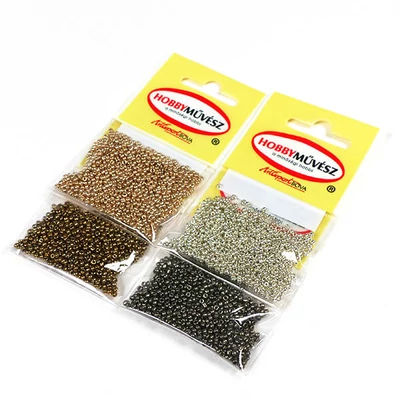 Metalik biser, 2 mm - zlato