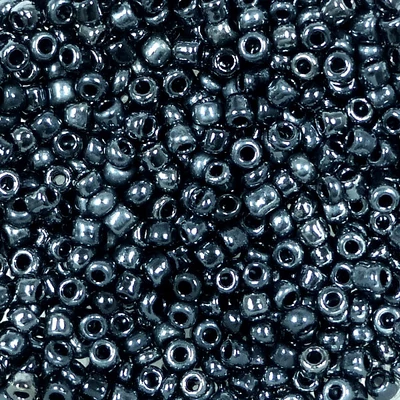 Kašasta perla, jednobojna, 2 mm - hematit