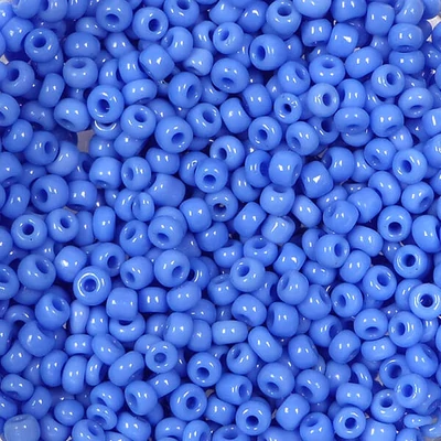 Kašasta perla, jednobojna, 2 mm - srednje plava