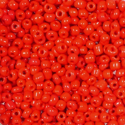 Kašasta perla, jednobojna, 2 mm - crvena