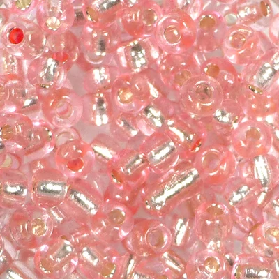 Kašasta perla, prozirna, sa srebrnom postavom, 4 mm - roza