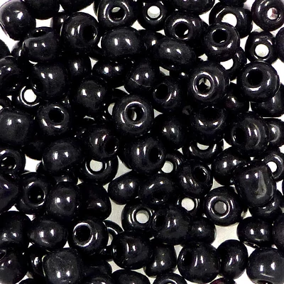 Kašasta perla, jednobojna, 4 mm - crna