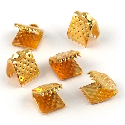 Završna kapica trake - zlatna, 6 mm