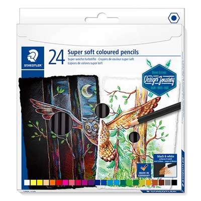 Set olovaka u boji, Staedtler, Design Journey, Super Soft - 24 kom
