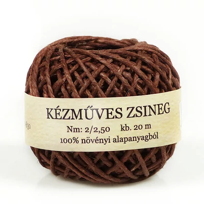 Konop od konoplje 20 m - smeđi