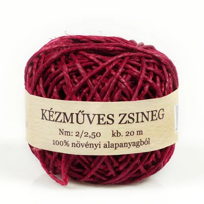 Konop od konoplje 20 m - bordo