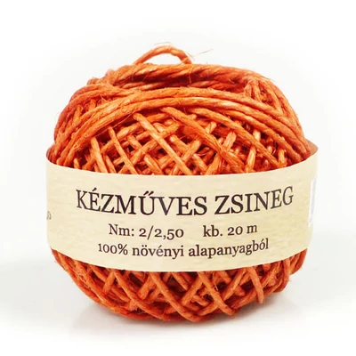 Konop od konoplje 20 m - terakota