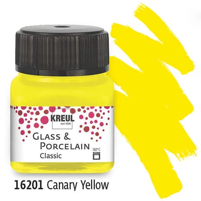 Boja za staklo i porculan, Kreul, Classic - 01 kanarinsko žuta