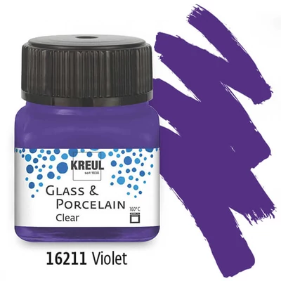 Boja za staklo i porculan, Kreul, prozirna - 11 viola