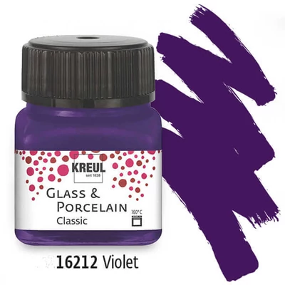 Boje za staklo i porculan, Kreul, Classic - 12 viola