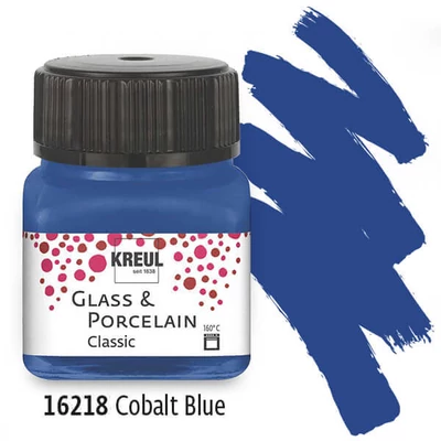 Boja za staklo i porculan, Kreul, Classic - 18 kobaltno plava