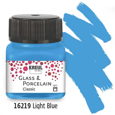 Boja za staklo i porculan, Kreul, Classic - 19 svijetlo plava