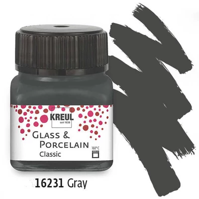 Boja za staklo i porculan, Kreul, Classic - 31 siva