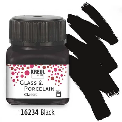 Boja za staklo i porculan, Kreul, Classic - 34 crna