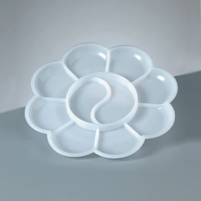 Plastična slikarska paleta - 13,5 cm, okrugla